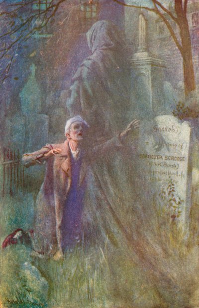 Illustratie voor A Christmas Carol door Charles Dickens door Harold Copping